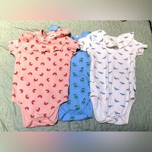 OEUF NYC - Organic Baby Onesies from “Franglaise” collection - EUC - 12-18 Month
